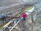 Beregdaróc, Föld-Trans 2001 Kft. - Földgázszállító vezeték építésénél vákuumkutas talajvízszint süllyesztés