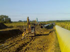 Cibakpuszta, Föld-Trans 2001 Kft. - Földgázszállító vezeték építésénél vákuumkutas talajvízszint süllyesztés